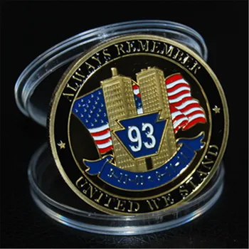 10-Years of Memorial Challenge Coin,Always Remember United We Stand 911 Challenge Coin