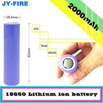 10 бр./lot New18650 акумулаторна батерия, батерия от 2000 mah 3.7 В литиево-йонна действителния капацитет 2000 mah