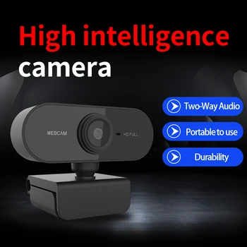 1080P HD Webcam Mini Rotatable Desktop PC Camera Преносим USB 2.0 лаптоп уеб камера автофокус уеб камера за директно излъчване на видео