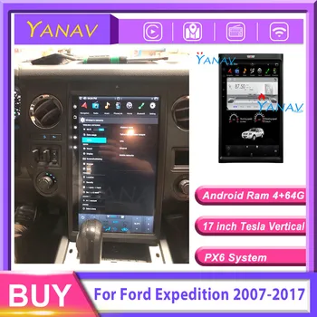 17-инчов GPS-навигатор плейър за-FORD expedition 2007-2017 Car stereo video HD Tesla Style вертикален екран авто радио DVD плейър