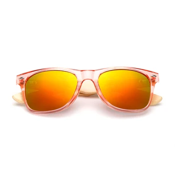 17 цвят на дървото слънчеви очила Мъже, Жени квадратен бамбук жени за жени, мъже огледало слънчеви очила ретро de sol masculino 2018 ръчно изработени