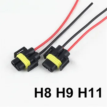20 бр. led лампи, керамични притежателя на фаровете на автомобила H4 H7 H8 H9 H11 Керамичен съединител на адаптер 9005 9006 led фарове H7 конектор теглене на кабели
