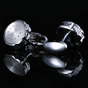 2019 нов часовник Sytle мъжки ръкавели Сребърен адвокат медни родословни френска риза мъжки тик-так копчета и аксесоари, бижута 190551