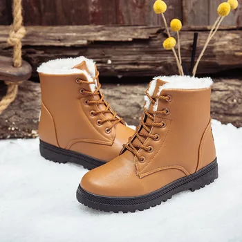 2020 зимни обувки дамски обувки за ски водоустойчив топло плюшено студена зима жени ботильоны нескользящие мода дами Botas A2998