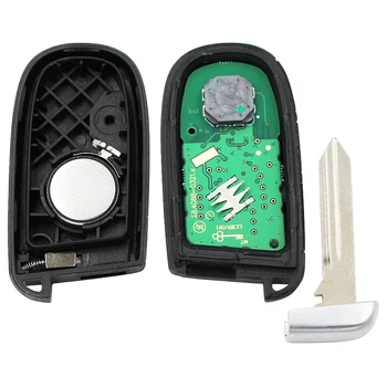 3 + 1/4 бутон Smart Remote Key Fob 433MHz с 7953a / ID46 чип FCC ID: M3N-40821302 за Dodge Durango Journey-2018