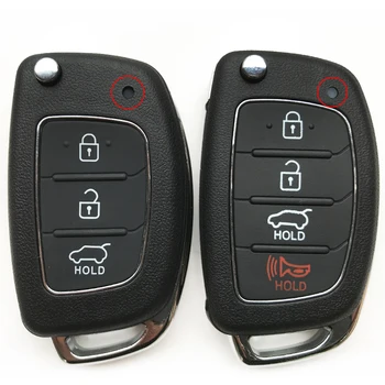 3/4 бутон на дистанционното на ключа калъф за HYUNDAI Solaris i10 i30 i35 i40 Ix45 Дядо подмяна на автомобилите флип сгъваем ключ на кутията празна черупка ключодържател