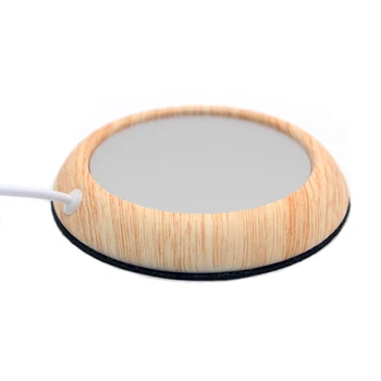 3 цвята USB Wood Grain Cup Warmer Heat Beverage Mug Mat Keep Drink Warm Heater Mugs увеселителен парк