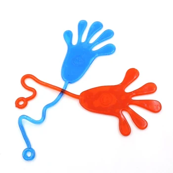 3шт супер забавно 80 реминисценция играчки еластичността участък на устойчивостта на дланта хитър ръкавици случаен цвят изпрати 10шт/Лот 6x20cm