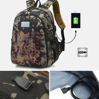 40L USB мъжете военна чанта тактическа раница армейските чанти мъжки пътуване туризъм раница къмпинг лаптоп Спорт на открито Mochila XA773WA