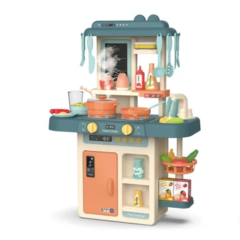 42PCS детска кухня играчка за дете моделиране на пръскане с вода съдове се преструвам се играе готвене маса набор от подаръци
