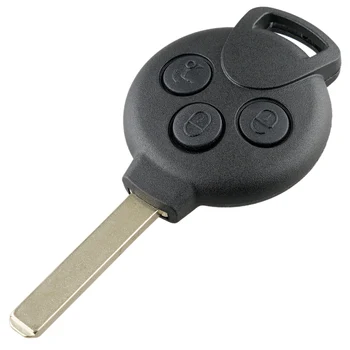 433 Mhz 3 бутона на автомобила дистанционно ключ за подмяна на ID46 чип, подходящи за Fortwo Mercedes Benz, Smart 451 2007 2008 2009 2010 2011 2012 2013