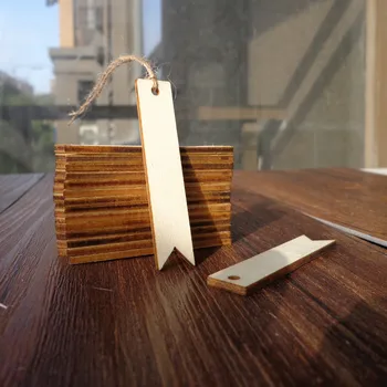 50шт дървени подаръчни етикети етикети лястовича опашка форми етикети дървени висящи етикети сватба САМ рожден ден САМ занаяти дървени бележки