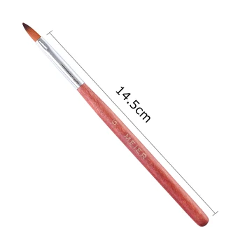 6шт маникюр liner четки Brush Set дървена дръжка UV гел лак разширяване на 3D наклон фигура четка писалка за маникюр дърворезба инструменти SA819