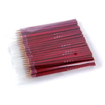 ANGNYA 10 бр./компл. 11 мм професионален вълчи коса маникюр фигура четка за рисуване бамбук дръжка за акрилни бои за доставка