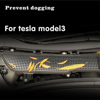 Anti-blocking Model3 автомобили защита от въздуха декоративна вентилационна капак завърши автоаксесоари за Tesla Model 3 покриване на входящия въздух
