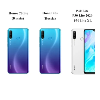 AZNS калъф Huawei P30 Lite 2020 XL ПУ кожен калъф за Носене на притежателя на картата портфейл калъф за Huawei Honor 20S версия на Русия