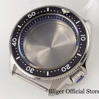 BLIGER New 200M Waterproof Steel 41 mm Automatic Watch fit Case NH35A NH36A насочената bezel метална делото