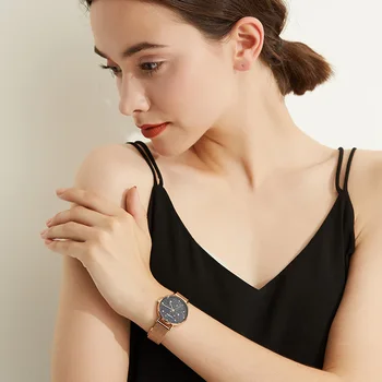 CADISEN Luxury Brand Women Watches Starry Sky дамски часовник Кварцов ръчен часовник от неръждаема стомана модерен дамски водоустойчив часовник