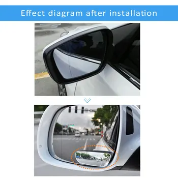 CHUKY 360 градуса автомобил огледало за обратно виждане сляпо петно дълъг широкоъгълен обектив за Toyota CHR Yaris Chevrolet Captiva Lacetti BMW E53 E70