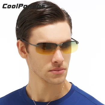 CoolPandas Brand Design Очила Слънчеви Очила Polarized На Мъже, Жени Ден За Нощно Виждане Безопасността При Шофиране Слънчеви Очила Унисекс Антибликовые Лещи
