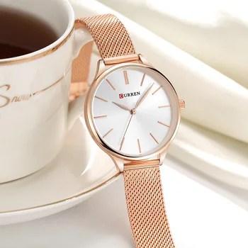 CURREN Watch Women Casual Fashion Кварцов ръчен часовник креативен дизайн Ladies Gift relogio feminino приятелка gift time