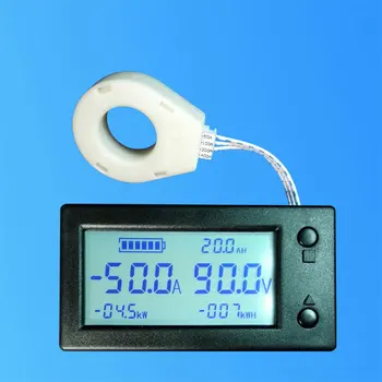 DC 0-300V Battery Monitor Meter капацитет зададено измерване на напрежение амперметър Кулонометр + Датчик на Хол 100A 200A 400A