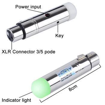 DMX512 Безжичен приемник осветление предавател, 2.4 G разстоянието връзка, на 300 м RGB Light Controller контролер за театрален ефект
