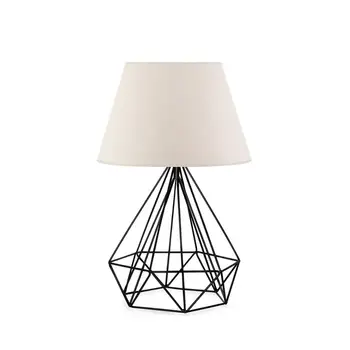 E27 геометрични настолни лампи декоративни rusic модерен nordic нощни начало осветление спалня хол офис лампи