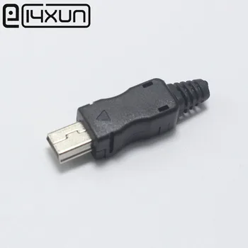 EClyxun 100 бр./лот САМ OTG Mini Type B USB 5Pin заваряване мъжки конектор 4 в 1 жак адаптер черен