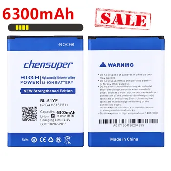 High capacity new chensuper Phone Battery For LG G3 G4 G5 V10 V20 Battery BL-53YH BL-51YF BL-42D1F BL-45B1F BL-44E1F Batteries