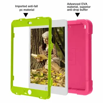 High Duty Корпуса for iPad 7th iPad 10.2 2019 Case Kids A2200 A2198 Shockproof EVA 360 Stand Holder for iPad 10.2