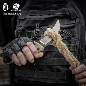 HX ОТКРИТО Tactical karambit knife outdoor camping claw knife ножове за самозащита survival tactical knives G10 9CR18MOV BLADE