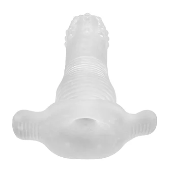 IKOKY кухи анален плъгин разширяване на задника еротичен удължител за разширяване на ануса от секс играчки за жени, мъже гей прозрачен масажор на простатата