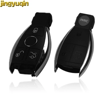 Jingyuqin Remote Car Key Shell For Mercedes Benz W203 W204 W210 AMG BGA C CL CLA CLK, CLS, E GL NEC R S, SL, SLK Smart Key Fob Case