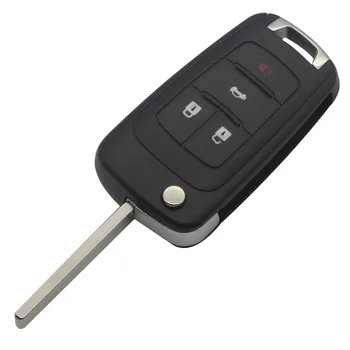 Jingyuqin сгъваем дистанционно автомобилен ключ Shell за Opel Vauxhall Astra H Insignia J Vectra C, Corsa D G Zafira 2/3/4/5 бутона Flip Key
