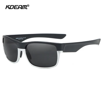KDEAM поляризирани спортни очила за мъже от 145 мм ширина на покритие лещи слънчеви очила TR90 Материал на рамката огледални очила KD189