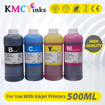KMCYinks 500 мл универсален, съвместим черно резервоарът мастило касета за HP Epson за Canon, Brother за CISS Система за Зареждане Dye Ink