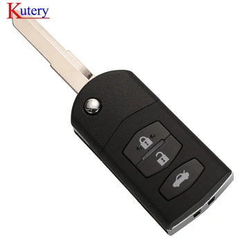 Kutery Remote Key Suite for Car MAZDA 2 M2 Demio / 3 M3 Axela/ 5 M5 Premacy / 6 M6 Atenza / 8 M8 with Chip SKE126-01/Model A1