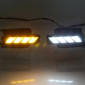 LED DRL указател на завоя сигнал дневни фарове за Toyota Prado 03-07