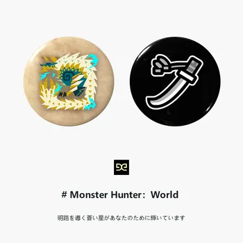 Monster Hunter Game World брошка на жени икона аксесоари за дрехи, шапка, раница украса 1бр брошка потребителски игли