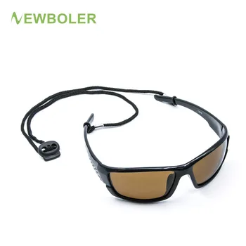 NEWBOLER поляризирани риболовни слънчеви очила кафяви/жълти лещи нощен версия мъжки слънчеви очила за Спорт на открито шофиране Колоездене очила с UV400
