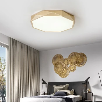Nordic LED начало спалня плафониери през цялата модерен прост хол с трапезария и осветление