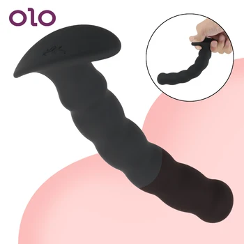 OLO S/L Sex Products Butt Plug вибратор от секс играчки за жени, мъже мека силиконова анален накрайник масажор на простатата G-spot Massager