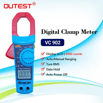 OUTEST VC902 Auto / Manual Digital AC / DC Технологична Meter Volt Freq Cap Resistance Тестер Мултицет цифров мултицет високо качество