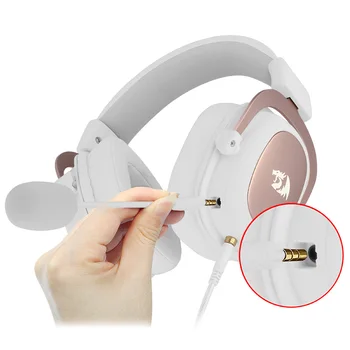 Redragon H510 Зевс USB 7.1 3.5 мм жичен детска слушалки с микрофон сменяем кабел за преносими компютри /PS4 и Xbox Геймър