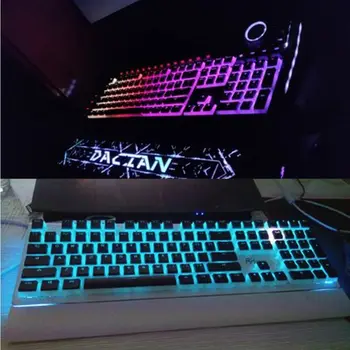 RGB 110 Keycaps ANSI Layout Add ISO PBT Pudding Double Skin Milk Shot Осветен Keycap With Keycap Storage Board For OEM Cherry MX