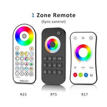 RGB RGBW RGBWW RGBCCT контролер 12V 24V DC 25A 5CH LED Strip Light 2.4 G RF Wireless Wifi Touch Remote 4 Zone Controler V5