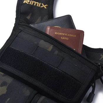 RIMIX многоцелеви Анти-Крадец скрита чанта за сигурност под мишниците чанта под мишницата раница телефон пари паспорт тактически за спорт