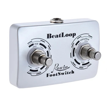 Rowin BeatLoop Dual Footswitch педала на един крак ключа за Rowin BEAT LOOP Recording Effect Pedal с кабел 6.35 mm