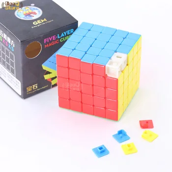 Shengshou GEM 5x5 Magic Cube 5x5x5 пъзел професионална скорост 5x5 куб Stickerless обучение забавни играчки за деца, Детски